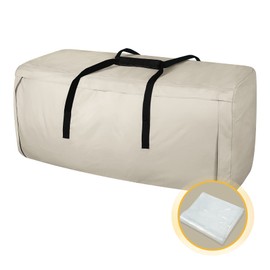 Porch Shield Outdoor Cushion Storage Bag 62 inch Waterproof Outside Storage Bags for Patio Furniture with Zippers and Handles