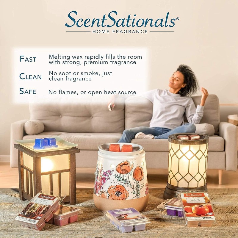 Scentsationals Wax Melts, Wax Cubes Strong Scent - Illusion -