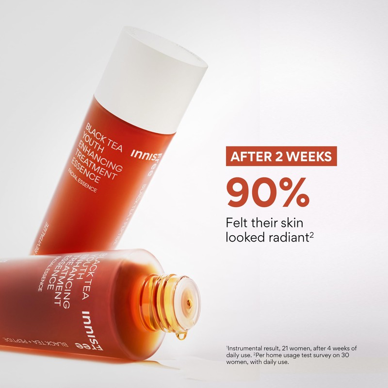 innisfree Black Tea Youth Essence, Korean Anti-Aging Treatment with Niacinamide
