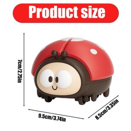 Ladybug Airball Toy, Baby Ladybug Air Toy with Interactive Play, Sensory Development Toy for Kids Ages 3-8, Plastic Ladybird Toy for Home and Preschool