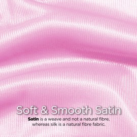 DONNA KIDS SATIN BONNET Sleeping Cap Hair Bonnet Soft Satin Kids Hair Bonnet Shower Cap for Kids PINK