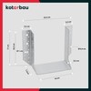 KOTARBAU® Joist hanger type A 160 mm wooden beam connector