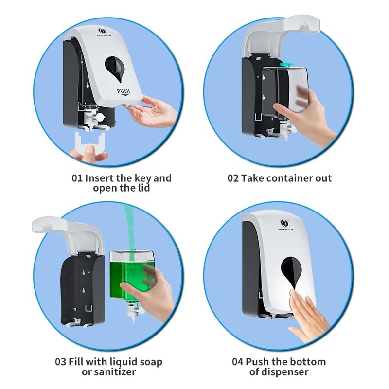 Soap Dispenser Wall Mounted Commercial Hand Soap Dispenser Shampoo Conditioner