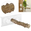 20CM Pet Bird Shower Standing Rod Parrots Outdoor Portable Wood