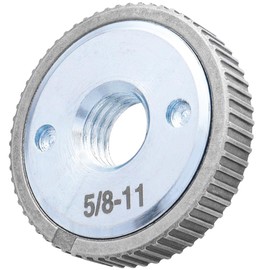 Eyech M5/8-11 Inch Angle Grinder Self-Locking Pressure Plate,Quick Release Nut Replacement Fast Clamping Flange Angle Grinding Machine Fixing Attachment Silver Gear Type