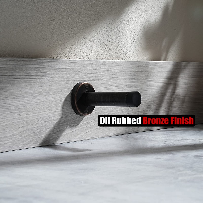 JQK Door Stopper Oil Rubbed Bronze, 304 Stainless Steel Thicken