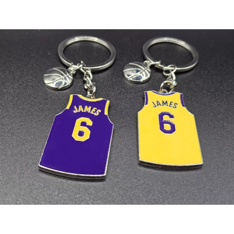 Glimkit Basketball Keychain Lakers fan gifts Keychains for Men Cute