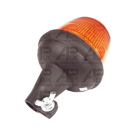 LED Rotating Flashing Amber Beacon Flexible DIN Pole Mount Tractor Warning Light