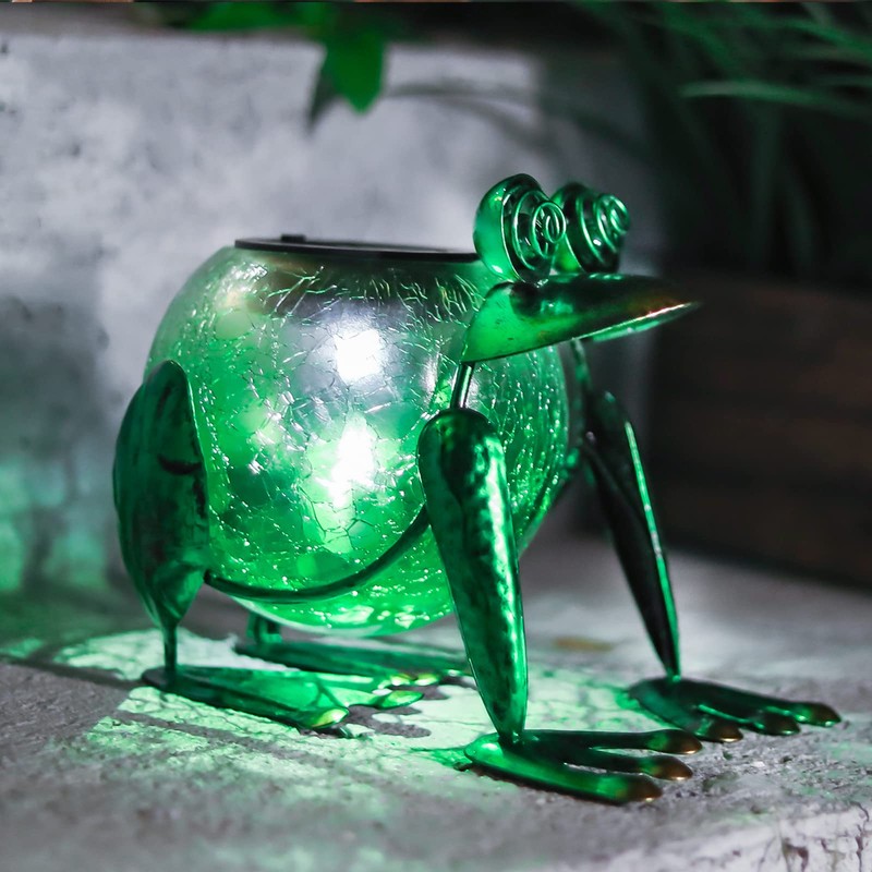 Solar Garden Lantern Waterproof LED Frog Solar Lights Outdoor Decorative