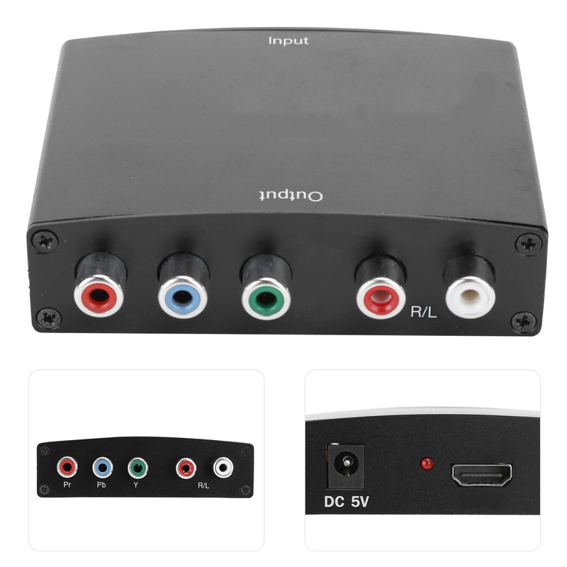 HD Video Converter HDMI to 5RCA RGB Color Difference Component