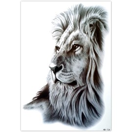 EROSPA® Temporary Tattoo Sheet - Sticker Lion Head - 21 x 15 cm