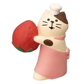 Deco Corporation Concombre Strawberry Carrying Cat Size: Approx. W4 D2.3 H5 ZCB-62723