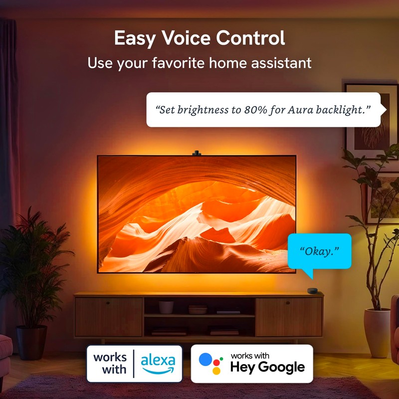 Aura Labs Smart TV Backlight Sync to Screen for 70-85
