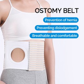 Ostomy Belt, Unisex Ostomy Belt, Elastic Hernia Belt, Post Colostomy Abdominal Support, Stoma Bandage, Breathable Ostomy Bandage Skin Ostomy Supply, Available in 4 Sizes (S)