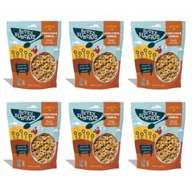 Seven Sundays Sunflower Cereal, Maple Sea Salt, 8 Oz Bag (Pack of 6), Grain & Gluten Free, 5g Upcycled Protein, 0g Refined Sugar, Salty Sweet Snack