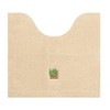 Senko Tiny Leaf Toilet Mat, Beige