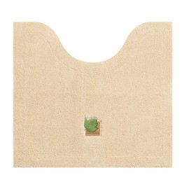 Senko Tiny Leaf Toilet Mat, Beige