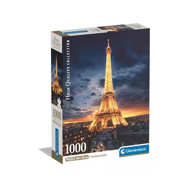 Clementoni Rompecabezas Paris Torre Eiffel Iluminada 1000 Pz Clementoni Francia