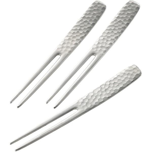 Yoshikawa Pick Snack Tongs, Stainless Steel, 3 Pieces, Made in