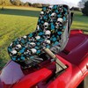 Wismoutput Skeleton Blue Flower Seat Cushion Covers for Lawn Mower