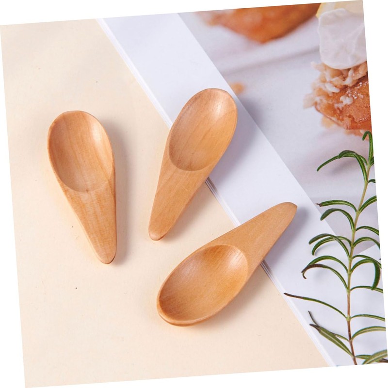 LABRIMP 4pcs Milk Tea Spoons Convenient Salt Scoops Practical Tea