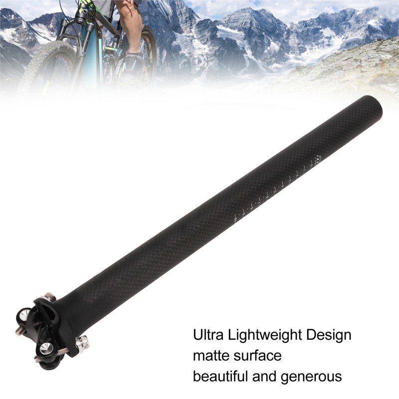 Carbon Bike Seatpost 30.8 X 400mm Ultralight Replacement Bike Seat