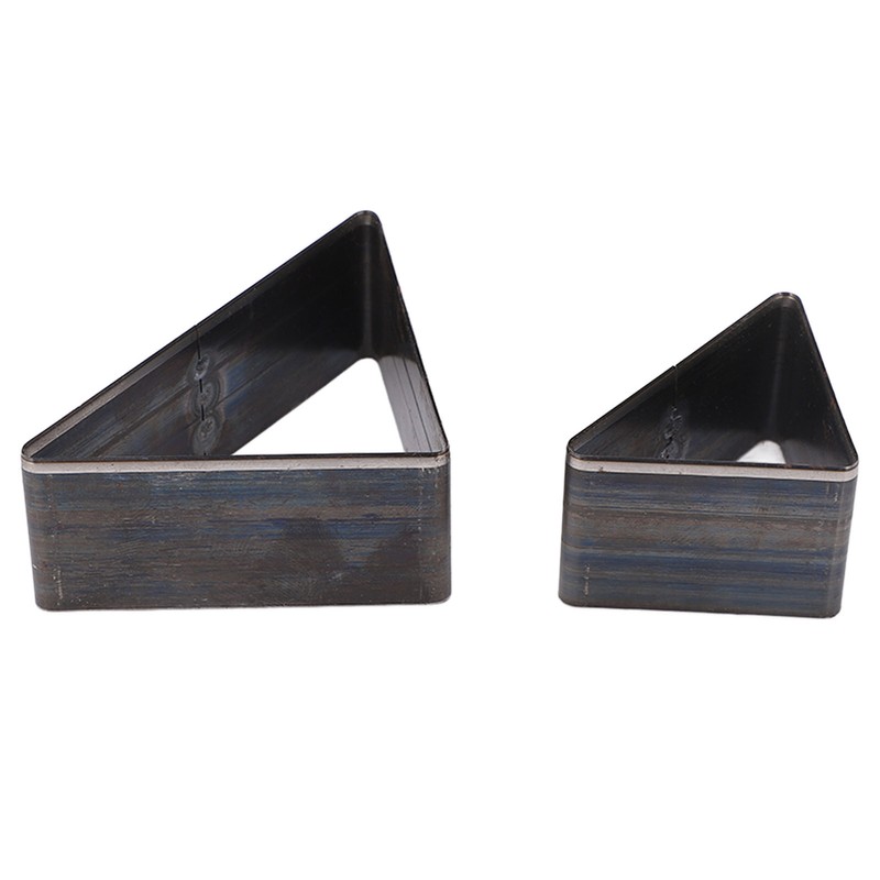 2PCS Triangle Leather Cutter Alloy Steel Hollow Punch Cutter Set