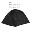 Fire Pit Cover Round Black Waterproof Dustproof Polyester Fiber Firepit