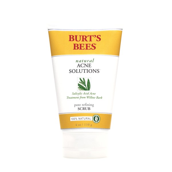 Burt's Bees Acne Pore Refining Scrub, 4-Ounce Tubes (Pack of 3)