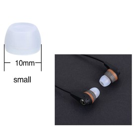 Zotech Clear Ear Tips for in-Ear Headphones, Extra Small Kids Size 10 Pairs Soft Silicone Earbuds Tips Eartips with 3.8mm Connector Hole, Fit Most in-Ear Earbuds(Inner Hole 3.8mm -4.8mm)