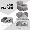ULTICOR 4-Piece, 1 Seat Recliner Cover, Velvet Stretch Reclining Chair