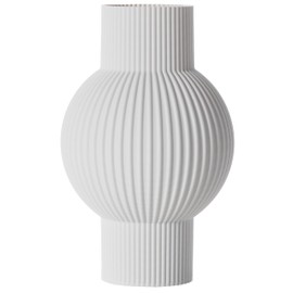 Bella Flower Vase/Decorative Vase M 20 cm for Cut / Dried Flowers Sustainable Decorative Vase Pampas Grass (White)