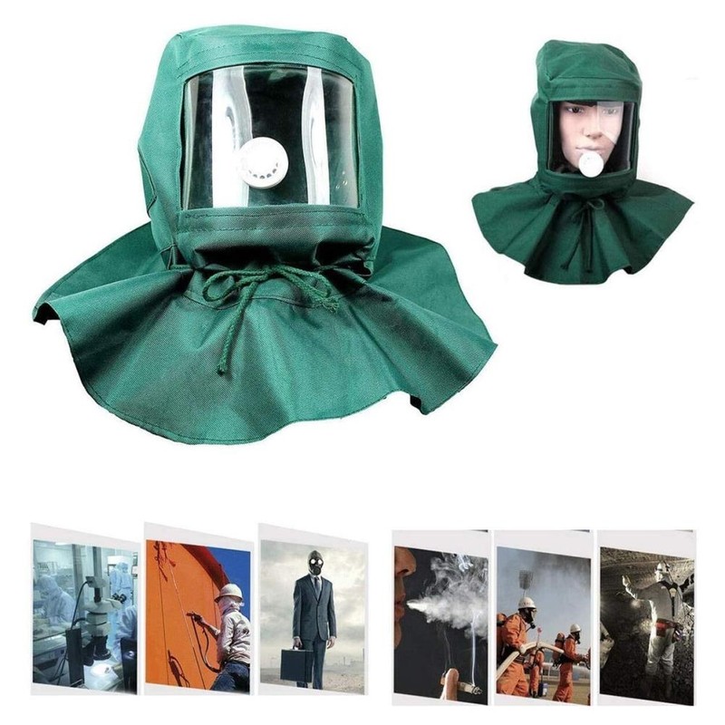Sand Blasting Hood Cap Canvas Shawl Sandblaster Protective Face Cover