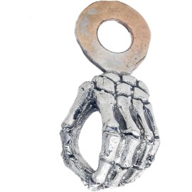 Guardian Bell Skeleton Hand Guardian Bell Hanger Mount Motorcycle Luck Gremlin Ride