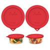 Sophico 4 Cup Round Silicone Storage Cover Lids Replacement for