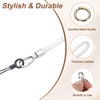 sourcing map Smooth Leather Wristlet Strap, Prevent Drop Wrist Lanyard