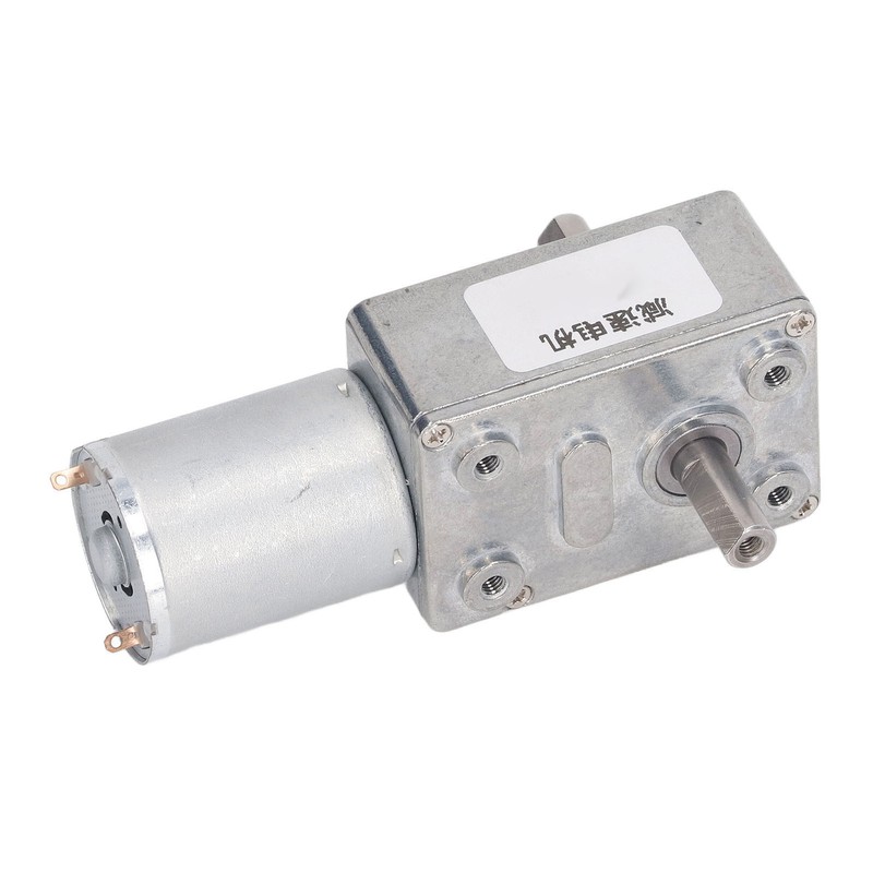 Worm Gear Motor 12mm Double Shaft Self Locking Reversible High