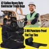 BEIDOU-PAC Contractor Trash Bags 42 Gallon Heavy Duty | 10
