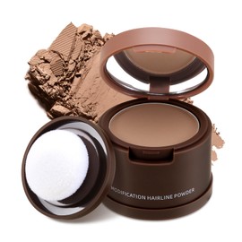 AFGHOUZ Root Touch Up Hairline Powder, Root Cover Up Hair Shadow Powder, Waterproof Hair Line Filler Makeup for Thinning Hair, Conceal Gray Hair Loss