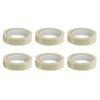 6 Rolls Transparent Tape 24mm x 66m, Sellotape Dispenser Tape