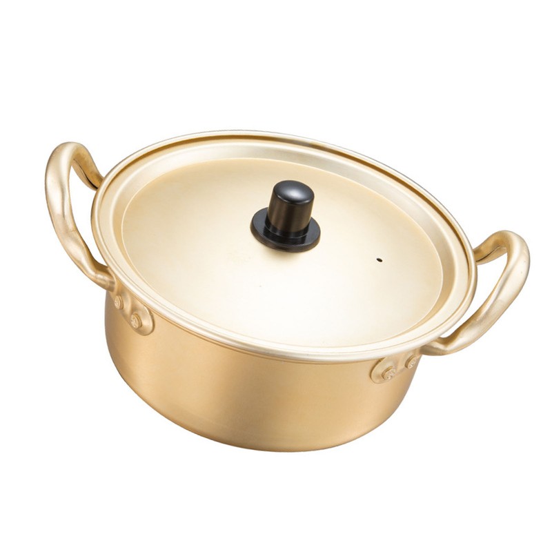 Ramen Pot Korea Ramen Cooking Pot Double Handle Aluminum Fast