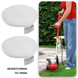 OTOTEC 2-Piece Spool Cover for Lawnmower Compatible with Wolf Garten GTE840 GT845 GTE845 GTE850 ALM GTB36 GT-F10 731-09504 RAC122 Compatible with Ryobi Grass Trimmer RLT4027 RLT4125