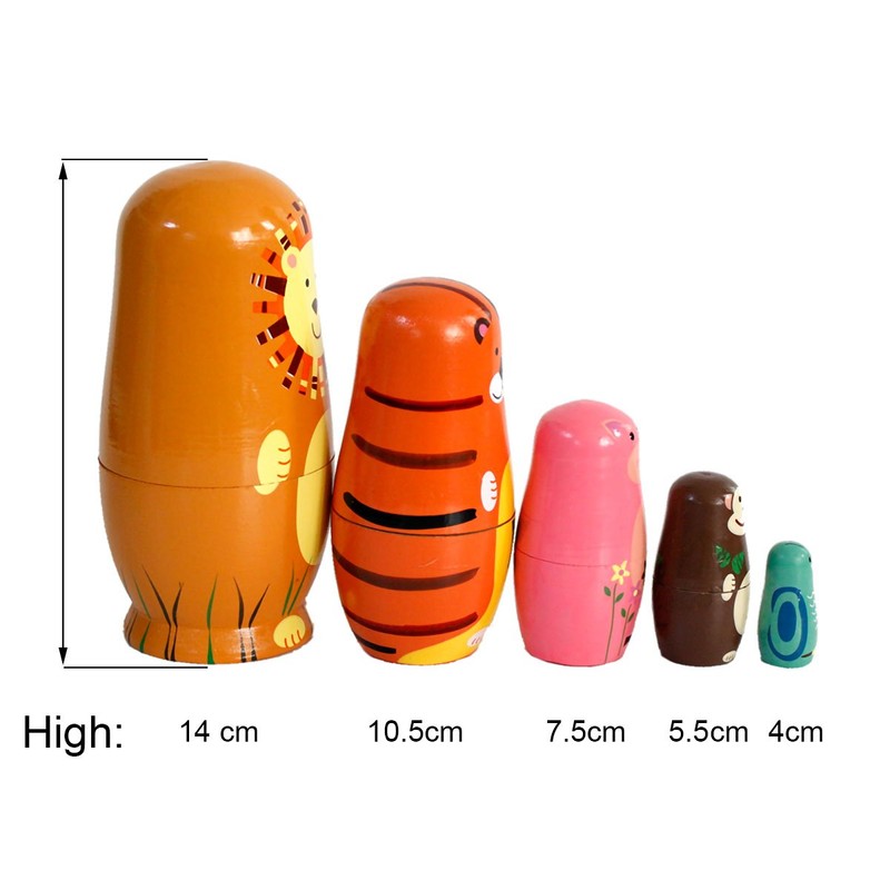 Handmade Wooden Nesting Doll Russian Doll Kits Colourful Decoration (Fairy