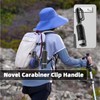cuysfead Inverted Travel Umbrella with Carabiner Handle,Large Compact Umbrella for