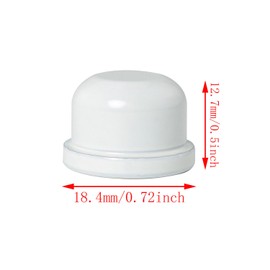 DGBRSM 2PCS White Solid Lamp Finials Caps Tapped of Tops Lamp Accessories for Lamp Shade Holder Harp Lamp Finial Knob