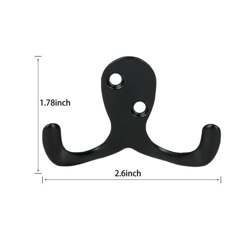 Aynoo 10 Pack Coat Hooks, Metal Wall Hooks Hardware, Heavy