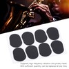 80Pcs Sax Mouthpiece Pad Silicone Black Cushion Patches Wind Instrument