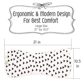 5-Pack Organic Burp Cloths for Baby Boys and Girls - Ultra Absorbent Burping Cloth, Burp Clothes, Newborn Towel - Milk Spit Up Rags - Burpy Cloth Bib for Unisex, Boy, Girl - Burp Cloths (Grayscape)