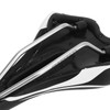 Silicone Bike Saddle Breathable Shock Absorption Black White Mountain Bike