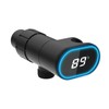Hibbent Upgraded Metal Shower Head Holder with LED Display Shower